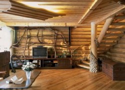 Интерьер для деревянного дома